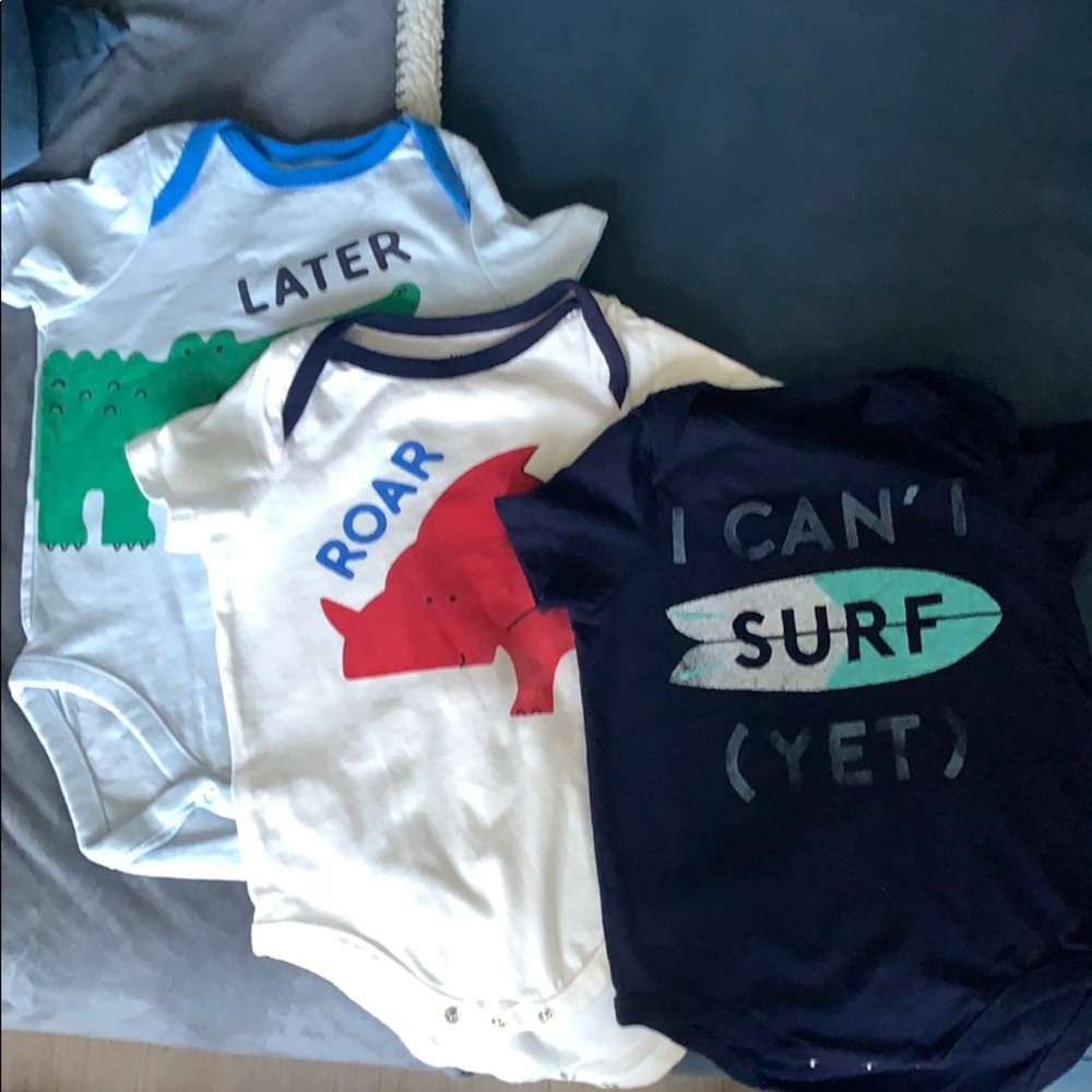 Used Gap Baby Boy Bodysuits